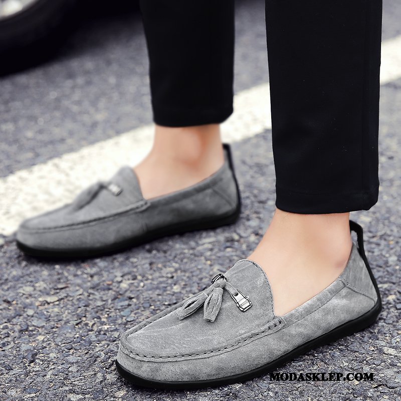 Męskie Mokasyny Sprzedam 2019 Moda Skórzane Buty Osobowość Tendencja Khaki
