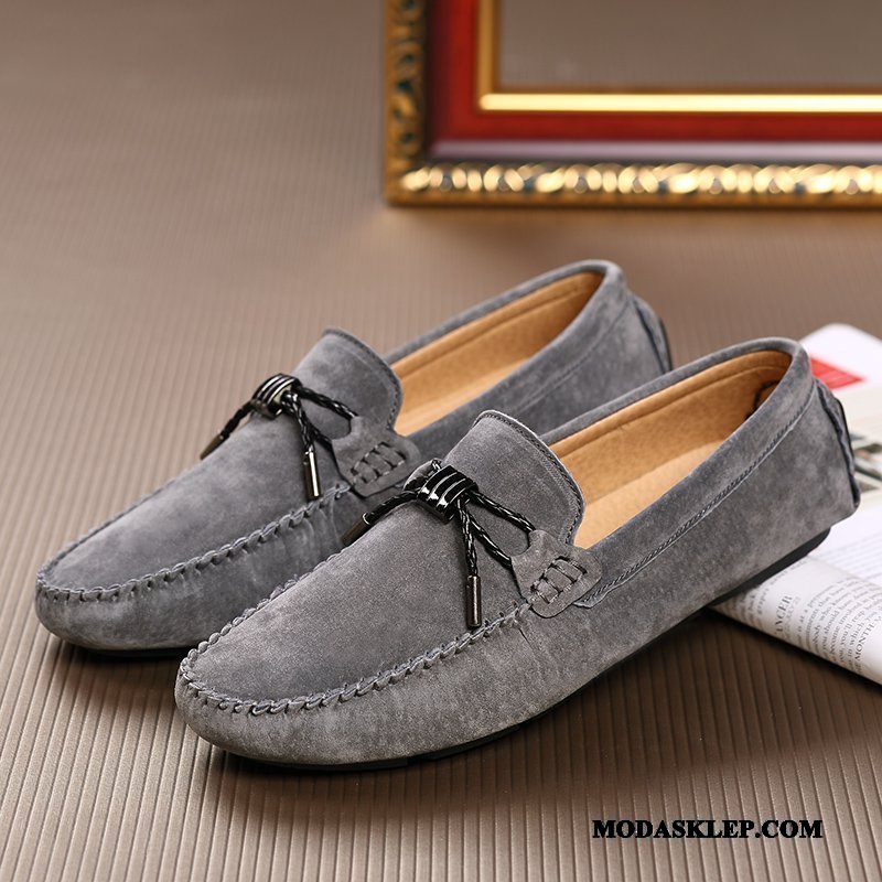 Męskie Mokasyny Sprzedam Brytyjski Buty Żeglarskie Slip On Dla Kierowców Prawdziwa Skóra Czerwony