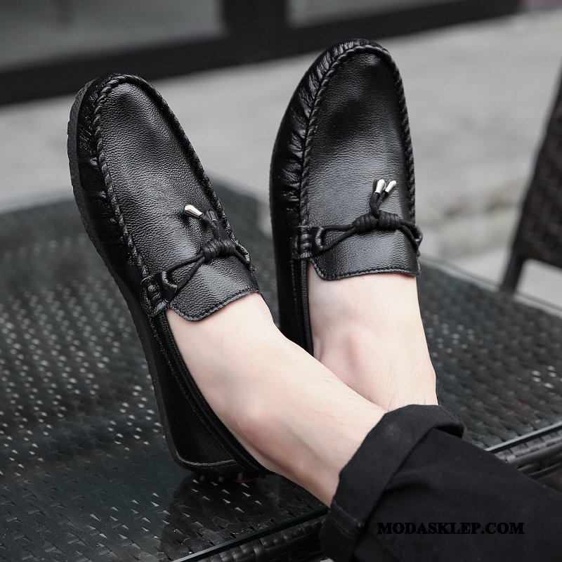 Męskie Mokasyny Sprzedam Lato Tendencja Wszystko Pasuje Skórzane Buty Buty Żeglarskie Czerwony