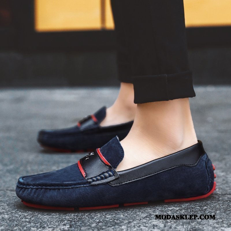 Męskie Mokasyny Tanie 2019 Buty Żeglarskie Casual Miękka Podeszwa Osobowość Khaki
