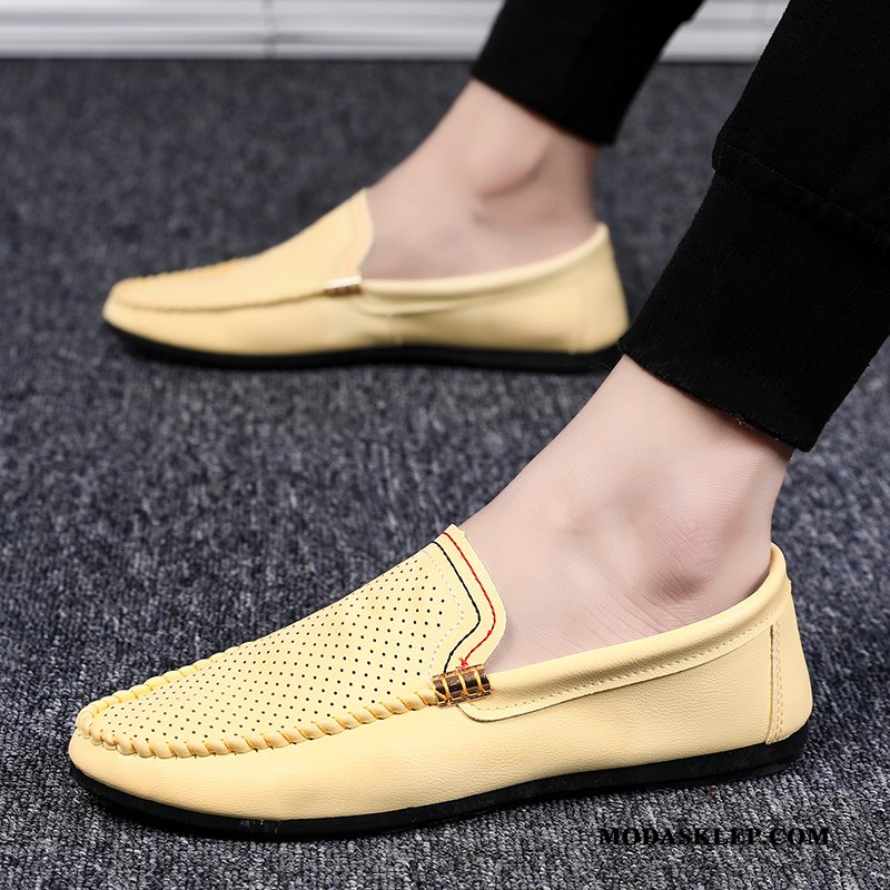 Męskie Mokasyny Tanie Oddychające Buty Żeglarskie 2019 Męska Lato Biały Czerwony
