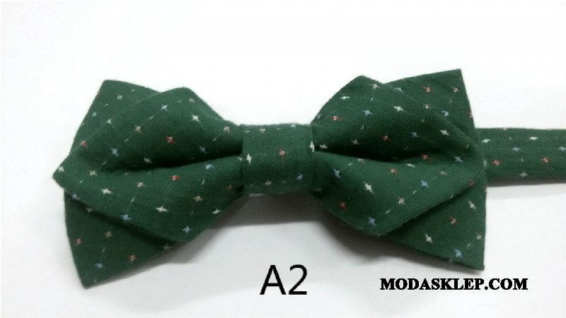 Męskie Muszka Kup Groomsmen Ślubna Cienkie Moda Smok Szary Zielony