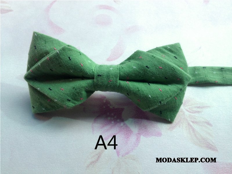 Męskie Muszka Kup Groomsmen Ślubna Cienkie Moda Smok Szary Zielony