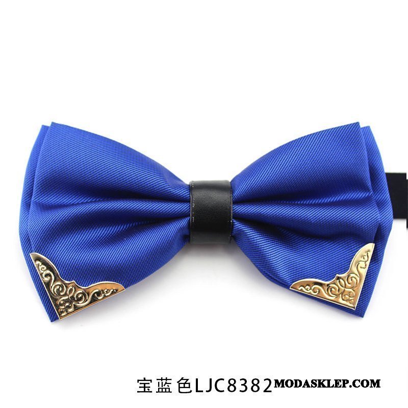 Męskie Muszka Oferta Brytyjski Ślubna Garnitury Groomsmen Męska Złoty Czarny