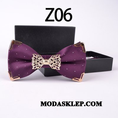 Męskie Muszka Sprzedam Męska Krawat Pan Młody Groomsmen Ślubna Złoty Czerwony