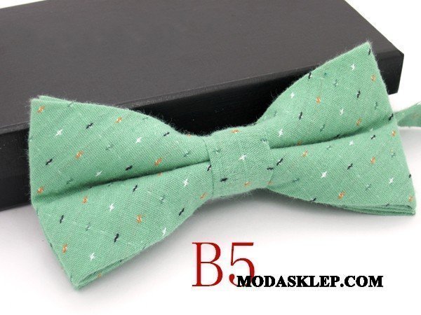 Męskie Muszka Tanie Groomsmen Brytyjski Ślubna Smok Męska Zielony