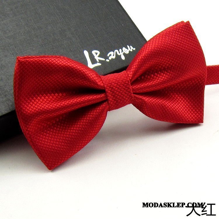 Męskie Muszka Tanie Męska Sukienka Siatkowe Groomsmen Pan Młody Szampan Czysta Niebieski Czarny Czerwony Zielony