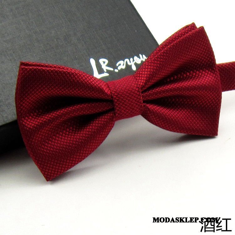 Męskie Muszka Tanie Męska Sukienka Siatkowe Groomsmen Pan Młody Szampan Czysta Niebieski Czarny Czerwony Zielony