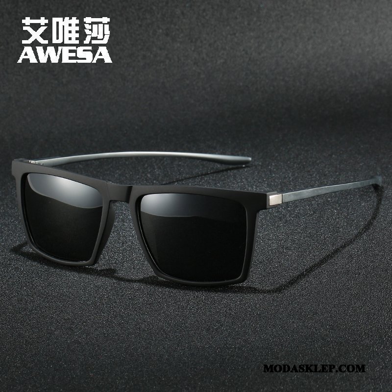 Męskie Okulary Przeciwsłoneczne Oferta 2019 Polaryzator Męska Kolorowe Trendy Srebrny Czarny
