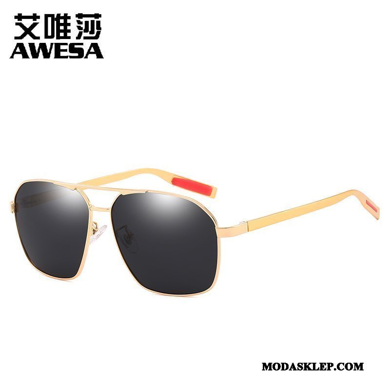 Męskie Okulary Przeciwsłoneczne Oferta Trendy Nowy Dla Kierowców Męska Polaryzator Złoty Szary Czarny