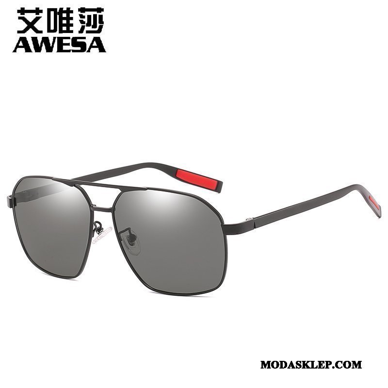 Męskie Okulary Przeciwsłoneczne Oferta Trendy Nowy Dla Kierowców Męska Polaryzator Złoty Szary Czarny
