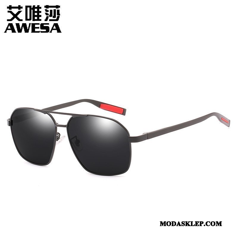 Męskie Okulary Przeciwsłoneczne Oferta Trendy Nowy Dla Kierowców Męska Polaryzator Złoty Szary Czarny