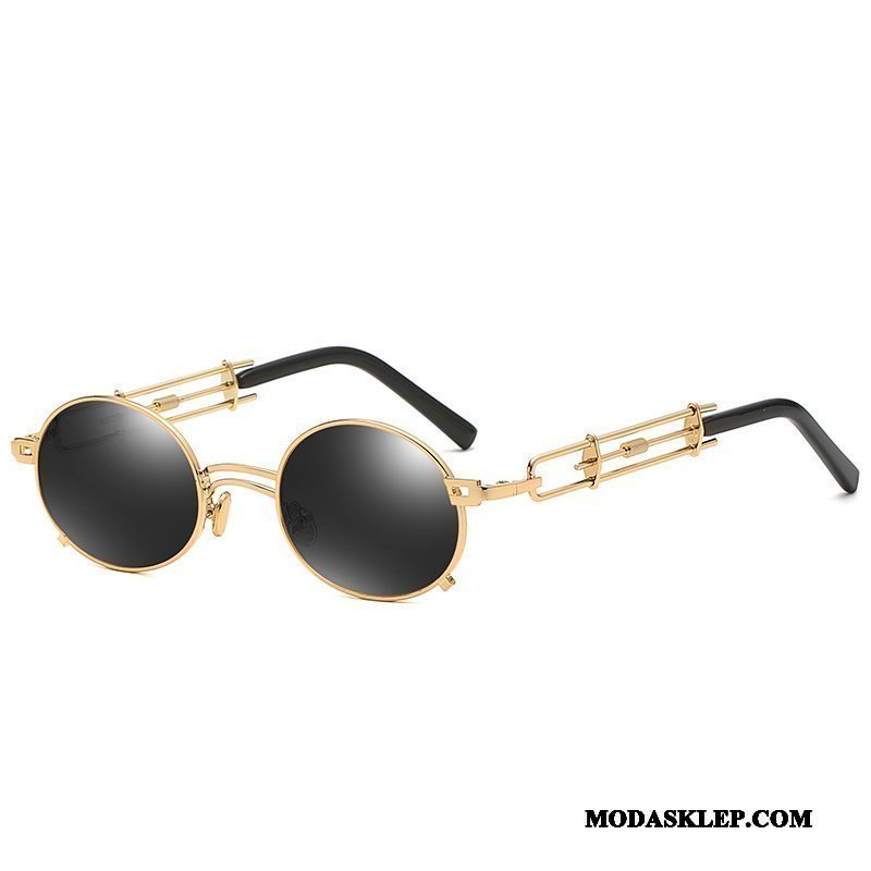 Męskie Okulary Przeciwsłoneczne Sklep Vintage 2019 Trendy Mały Osobowość Złoty Żółty
