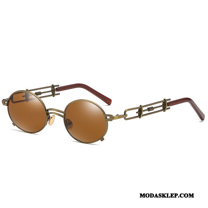 Męskie Okulary Przeciwsłoneczne Sklep Vintage 2019 Trendy Mały Osobowość Złoty Żółty
