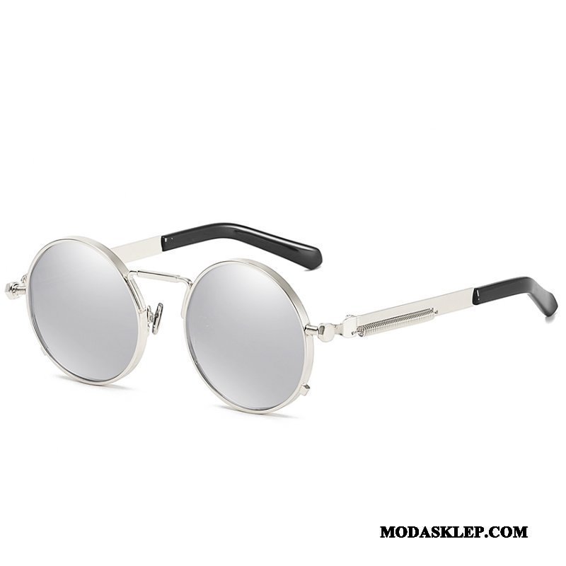 Męskie Okulary Przeciwsłoneczne Sprzedam Damska Vintage Trendy Okrągła Hip Hop Złoty Proszek