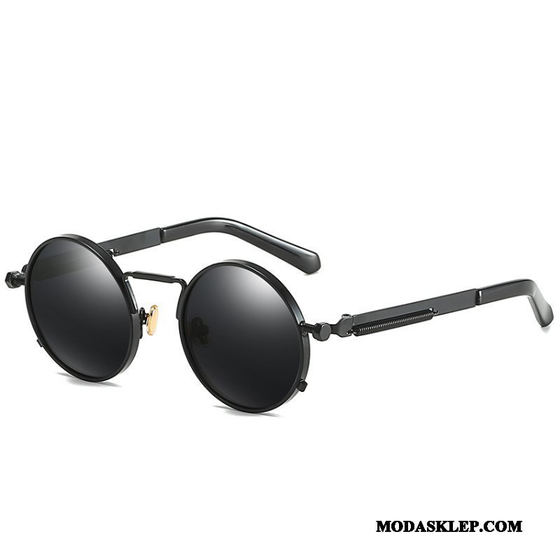 Męskie Okulary Przeciwsłoneczne Sprzedam Damska Vintage Trendy Okrągła Hip Hop Złoty Proszek