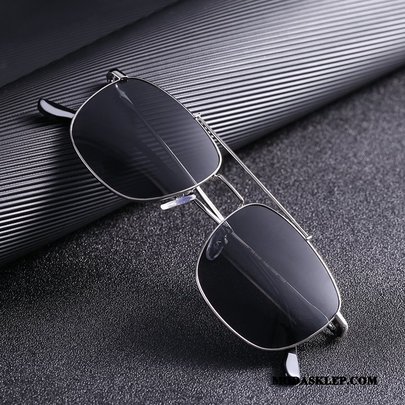 Męskie Okulary Przeciwsłoneczne Sprzedam Trendy Moda Męska Osobowość Damska Szary Czarny
