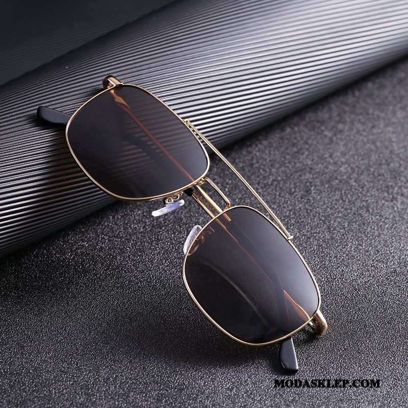 Męskie Okulary Przeciwsłoneczne Sprzedam Trendy Moda Męska Osobowość Damska Szary Czarny