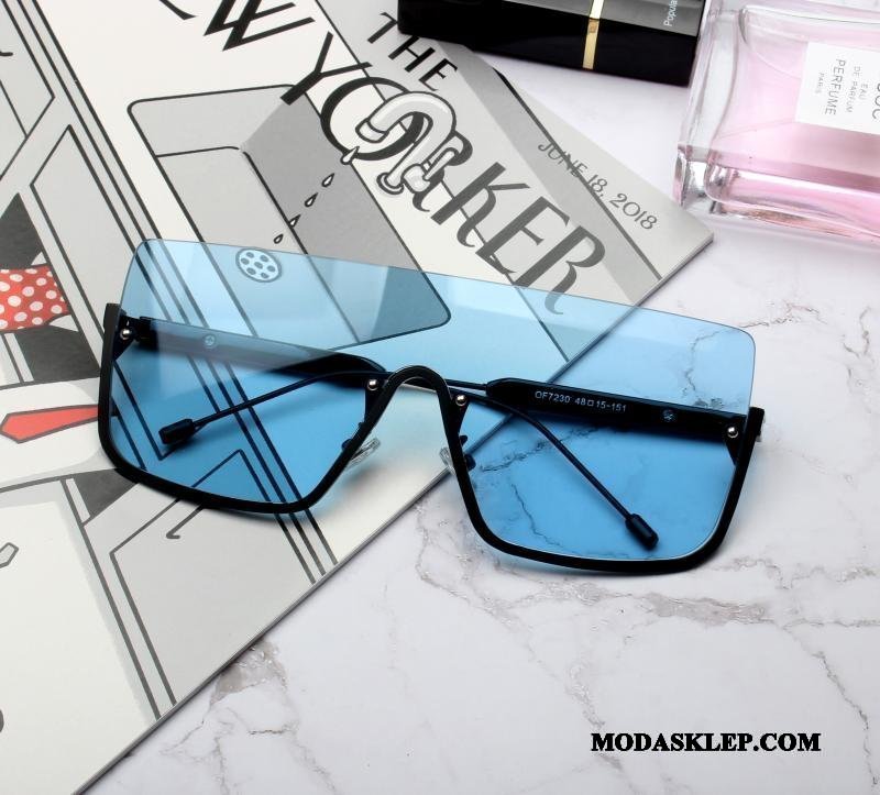 Męskie Okulary Przeciwsłoneczne Tanie Męska Damska Wielki Trendy Jasnożółty Czarny