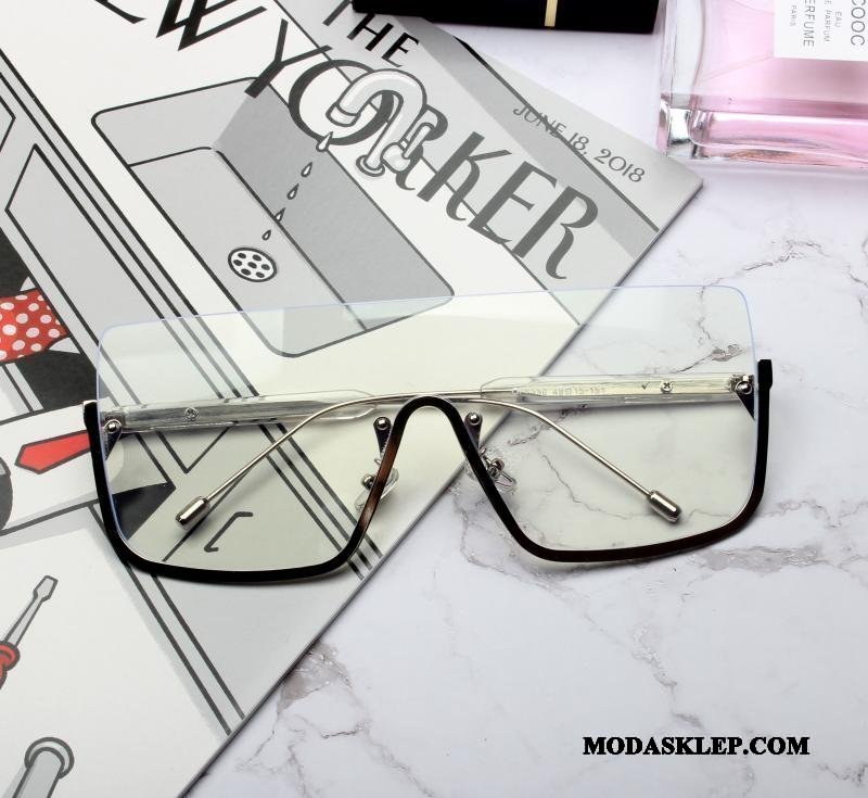 Męskie Okulary Przeciwsłoneczne Tanie Męska Damska Wielki Trendy Jasnożółty Czarny