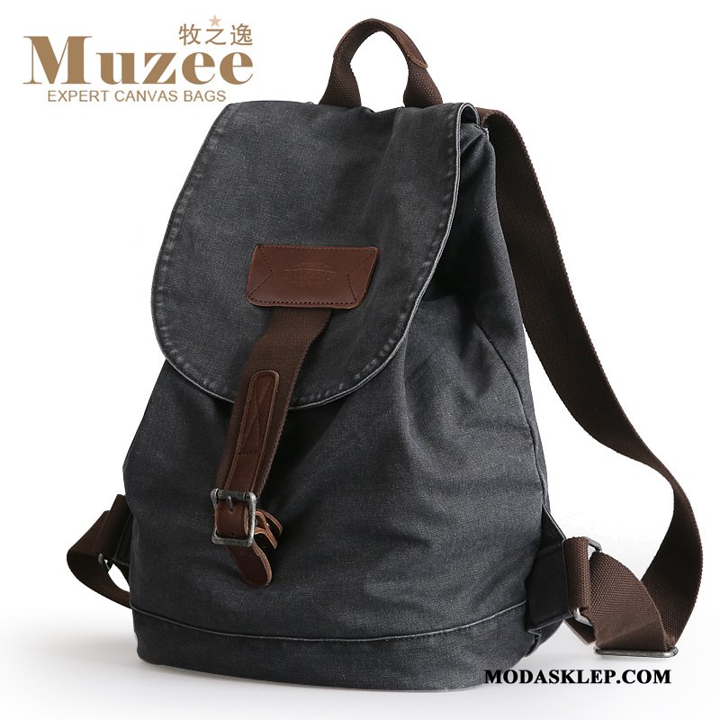 Męskie Plecak Kup Płótno Casual Męska Mały Trendy Ciemno