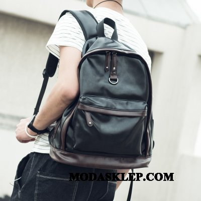 Męskie Plecak Oferta Młodzież Trendy Moda Outdoor Casual Czarny