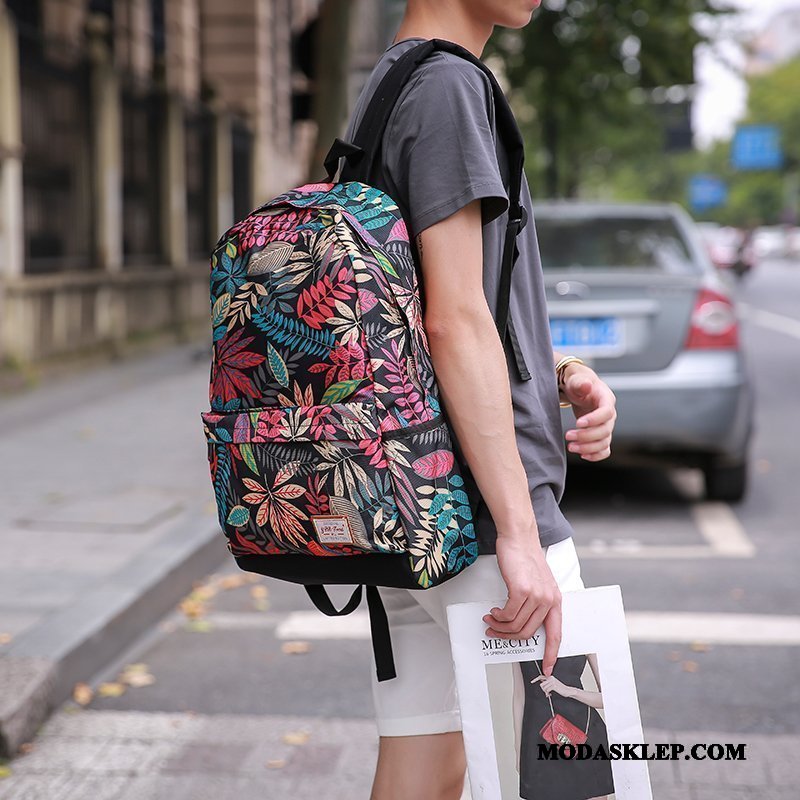 Męskie Plecak Tanie Podróż Moda Męska Trendy Torba Na Komputer Czarny