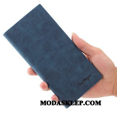 Męskie Portfele Tanie Nubuku Nowy Skóra Cienkie Moda Szary