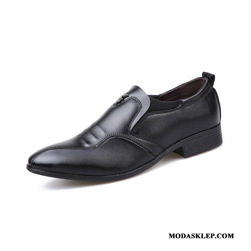 Męskie Półbuty Wizytowe Kupię Młodzież Oddychające Sukienka Casual Slip On Brązowy Czarny