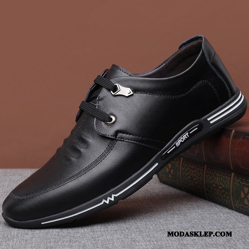 Męskie Półbuty Wizytowe Oferta Dla Kierowców Slip On Tendencja Casual Moda Granatowy