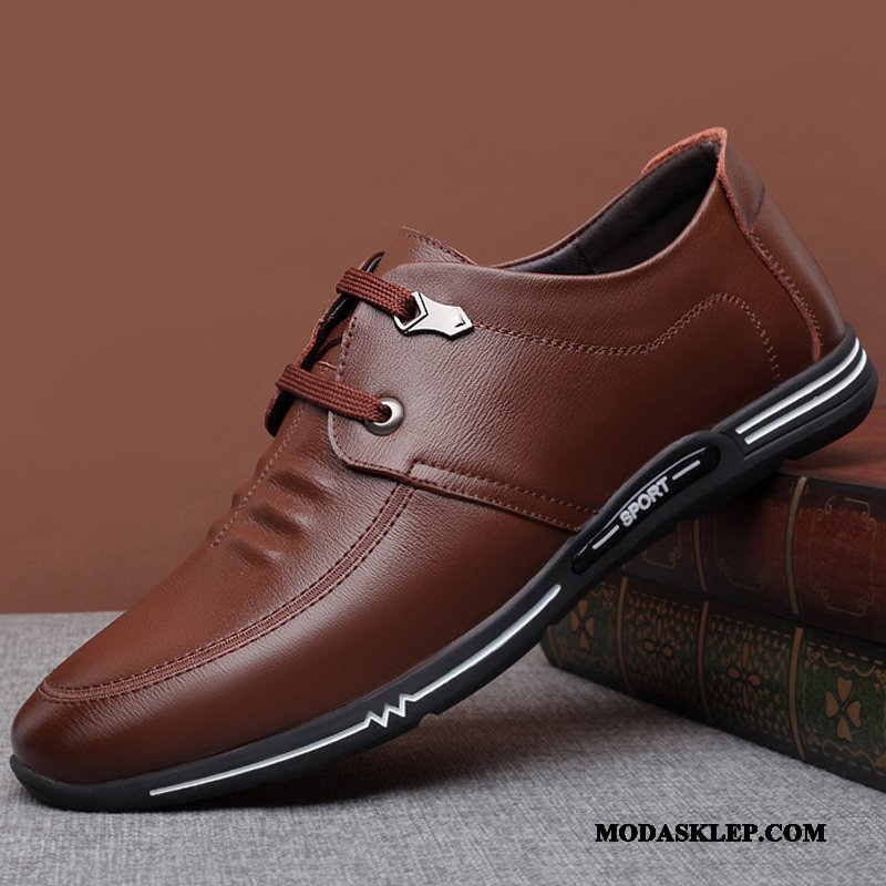 Męskie Półbuty Wizytowe Oferta Dla Kierowców Slip On Tendencja Casual Moda Granatowy