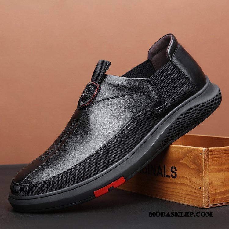 Męskie Półbuty Wizytowe Sprzedam Męska 2019 Oddychające Brytyjski Casual Czarny