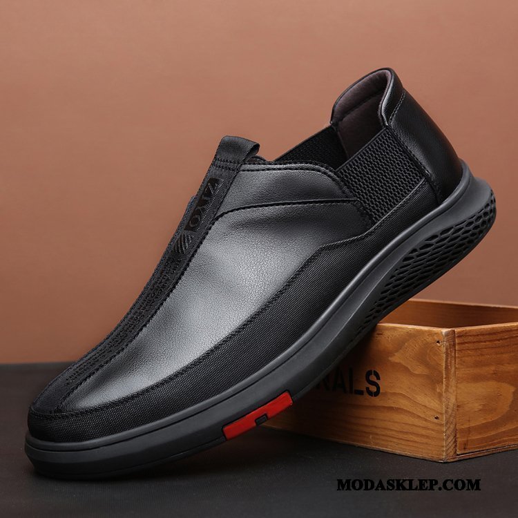 Męskie Półbuty Wizytowe Sprzedam Męska 2019 Oddychające Brytyjski Casual Czarny