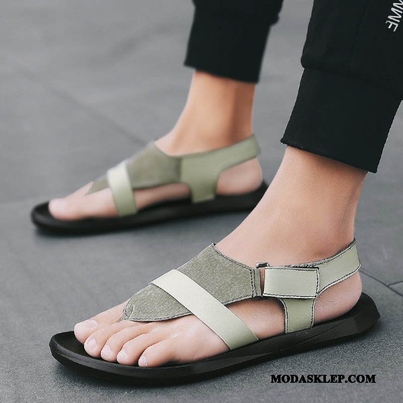 Męskie Sandały Kup 2019 Osobowość Męska Japonki Buty Szary