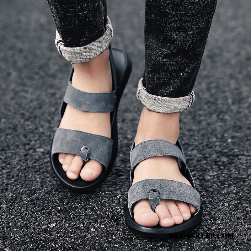 Męskie Sandały Kup 2019 Osobowość Męska Japonki Buty Szary