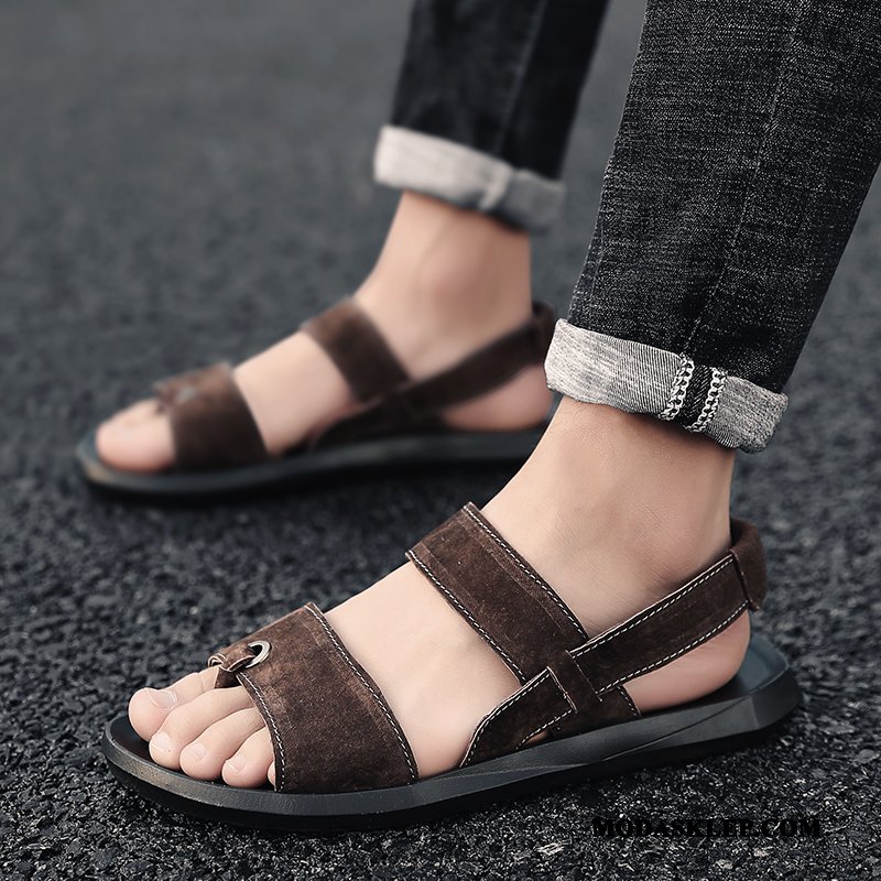 Męskie Sandały Kup 2019 Osobowość Męska Japonki Buty Szary