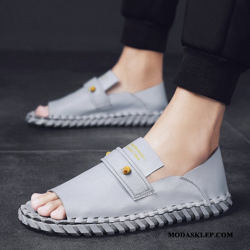 Męskie Sandały Kupię Kapcie Casual Buty Tendencja Antypoślizgowe Czarny