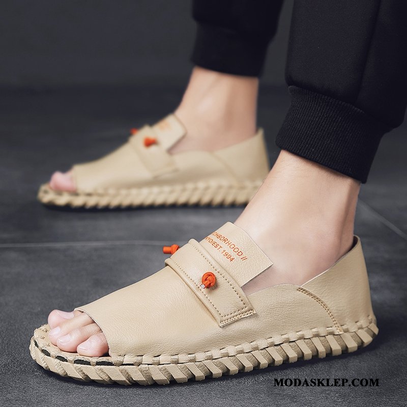 Męskie Sandały Kupię Kapcie Casual Buty Tendencja Antypoślizgowe Czarny