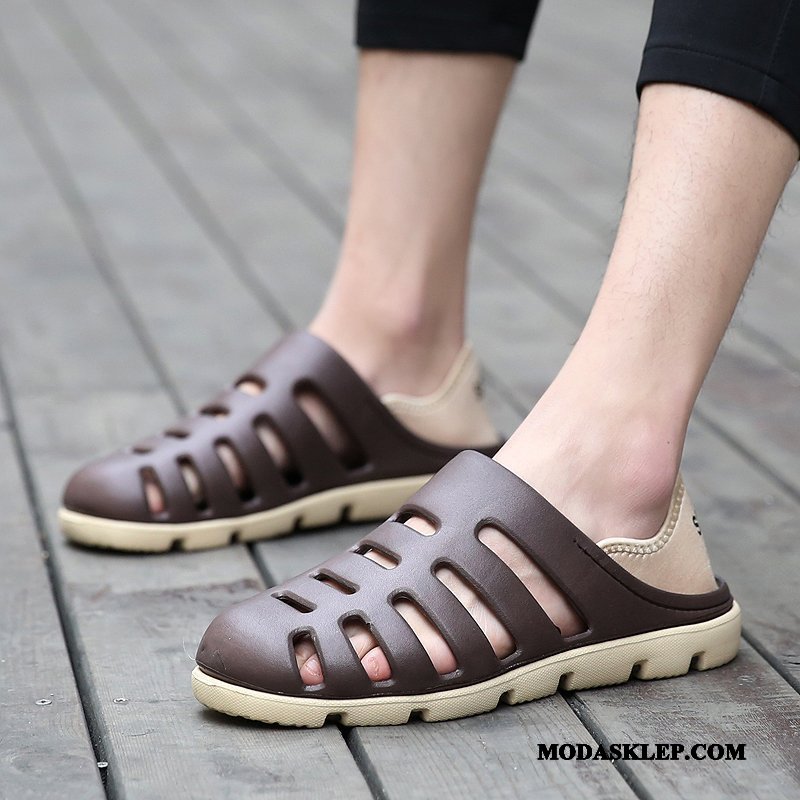Męskie Sandały Na Sprzedaż Oddychające Kapcie Tendencja 2019 Buty Niebieski