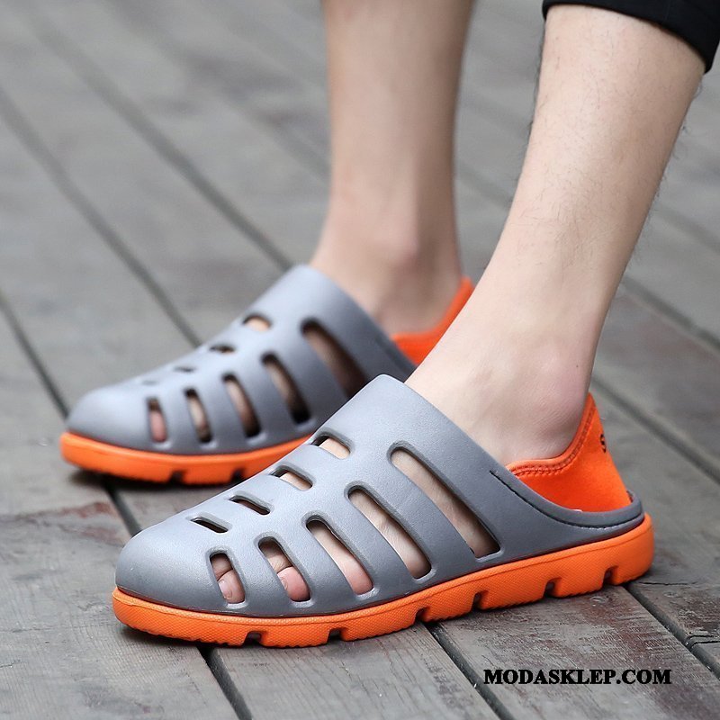 Męskie Sandały Na Sprzedaż Oddychające Kapcie Tendencja 2019 Buty Niebieski
