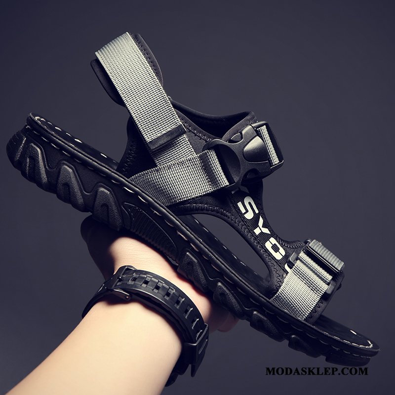 Męskie Sandały Oferta Sportowe Męska Student Outdoor Tendencja Szary