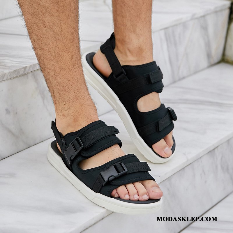 Męskie Sandały Sklep Plażowe Kapcie Buty Casual Tendencja Brązowy