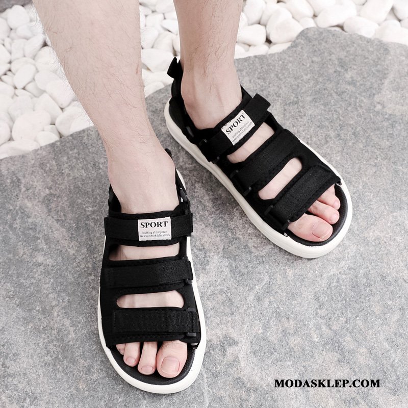 Męskie Sandały Sklep Plażowe Kapcie Buty Casual Tendencja Brązowy