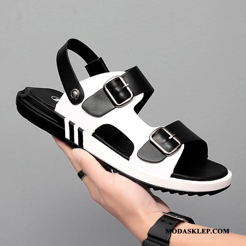 Męskie Sandały Sklep Tendencja Buty Lato Casual Plażowe Biały Czarny