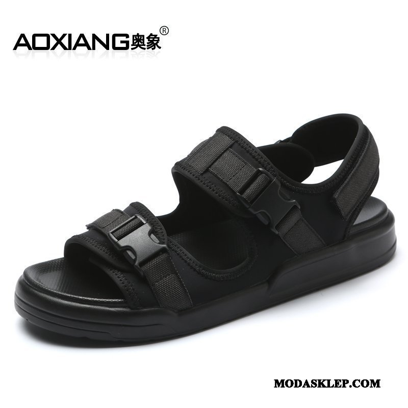 Męskie Sandały Sprzedam Męska Casual Open Toe Tendencja Lato Czarny
