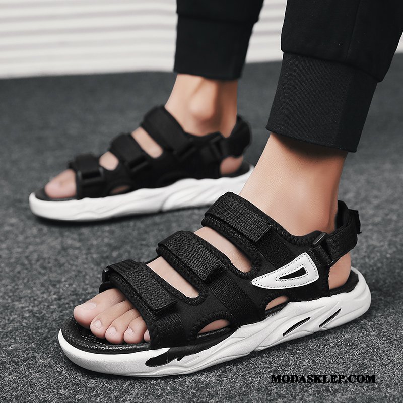 Męskie Sandały Sprzedam Plażowe Buty 2019 Tendencja Student Biały