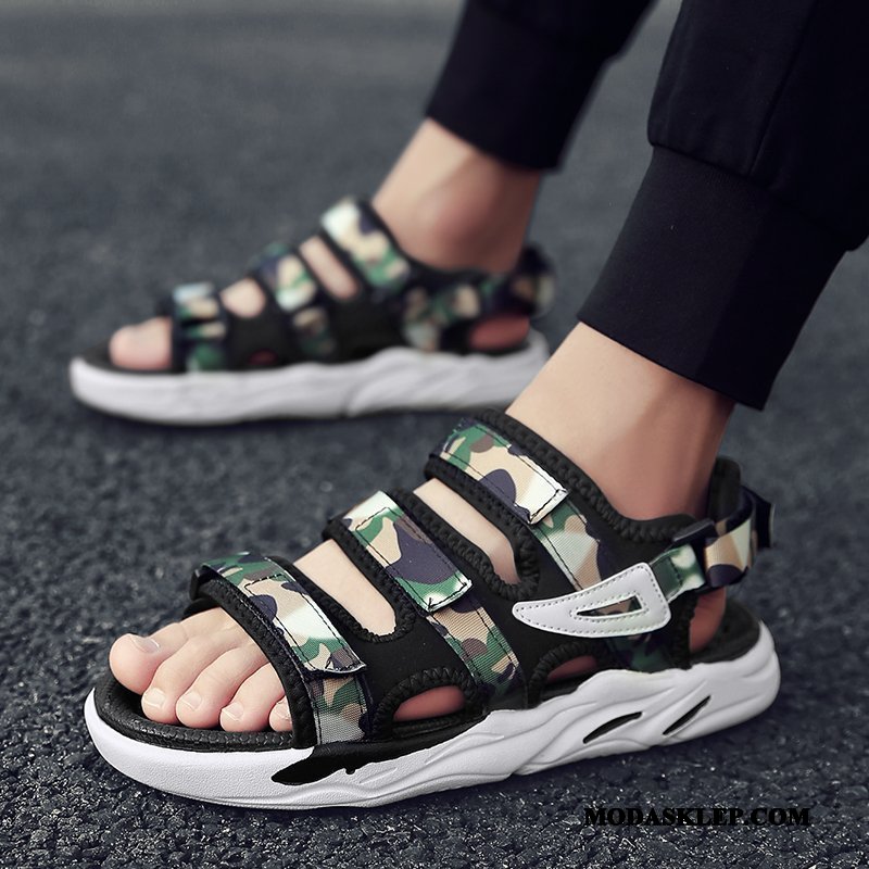 Męskie Sandały Sprzedam Plażowe Buty 2019 Tendencja Student Biały