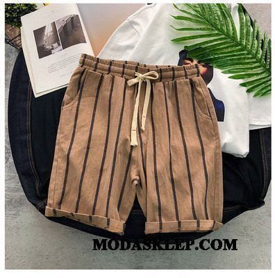 Męskie Spodenki Na Sprzedaż Casualowe Spodnie Lato Tendencja Sportowe Vintage Khaki