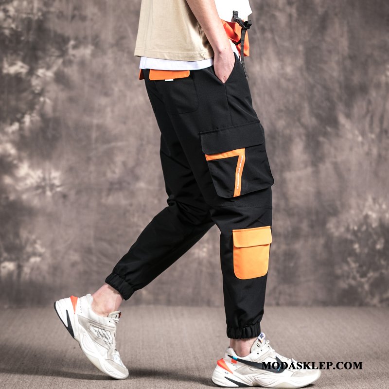 Męskie Spodnie Cargo Kup Slim Fit Cienkie Męska Lato Modna Marka Zielony