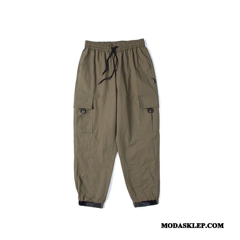 Męskie Spodnie Cargo Kupię Tendencja Nowy Slim Fit Męska Spodnie Dresowe Czysta Zielony